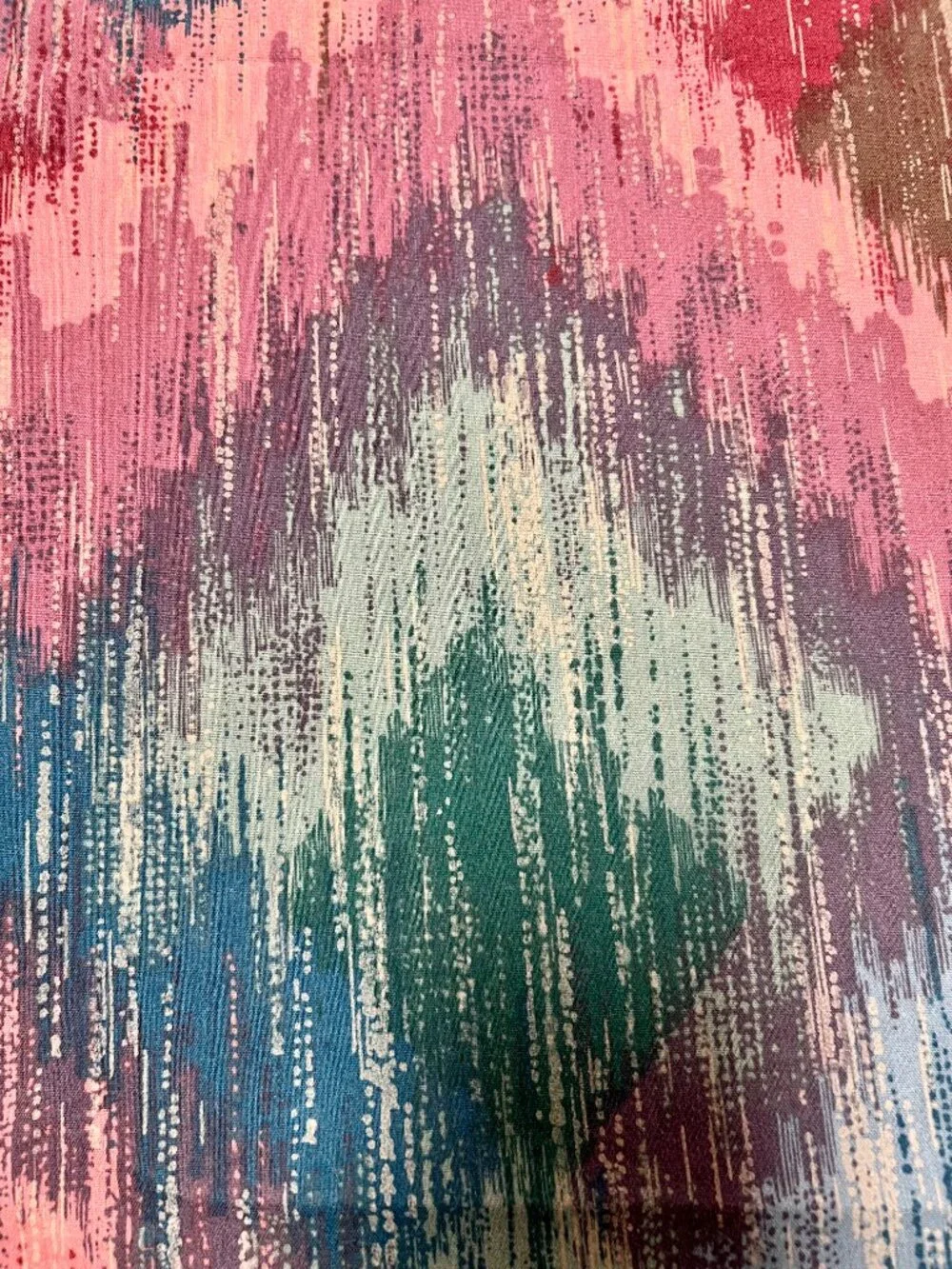 Vintage 80s Southwestern Ikat Print Duvet Cover & Pillow Shams Full/Queen